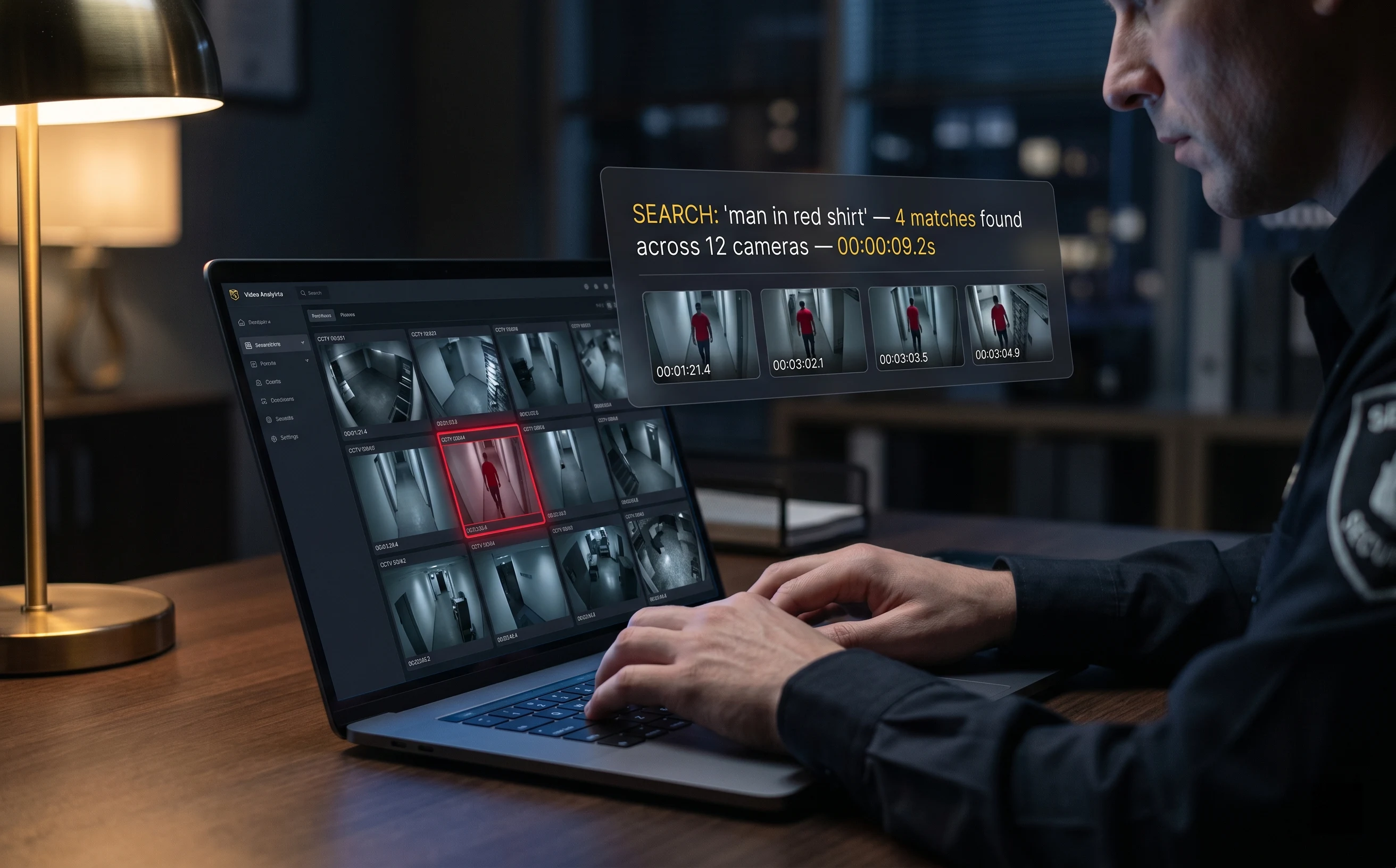 Forensic video search and AI summarisation — Tentosoft video intelligence platform